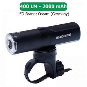 Велофара потужна LEADBIKE M03-OSRAM 400LM, 2000mAh, waterproof, children lock, Li-Ion акумулятор, ЗУ Type-C Велофара потужна LEADBIKE M03-OSRAM 400LM, 2000mAh, waterproof, children lock, Li-Ion акумулятор, ЗУ Type-C