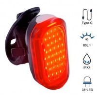 Велоліхтар MY-2106-38LED, waterproof, Li-Ion  акумулятор, ЗП Type-C