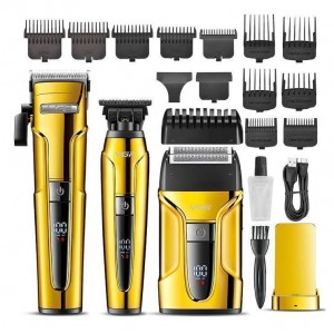 Комплект VGR 3 в 1 V-694 GOLD акумуляторна машинка для стриження (clipper), триммер та електробритва (шейвер) Комплект VGR 3 в 1 V-694 GOLD акумуляторна машинка для стриження (clipper), триммер та електробритва (шейвер)