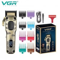 Акумуляторна машинка для стриження (clipper) VGR V-027, 8 насадок, 7000 RPM, 2600 mAh, LED display Акумуляторна машинка для стриження (clipper) VGR V-027, 8 насадок, 7000 RPM, 2600 mAh, LED display