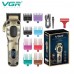 Акумуляторна машинка для стриження (clipper) VGR V-027, 8 насадок, 7000 RPM, 2600 mAh, LED display