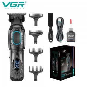 Тример VGR V-254 GREEN, 4 насадки, 7000 RPM, 2000 mAh, LED display Тример VGR V-254 GREEN, 4 насадки, 7000 RPM, 2000 mAh, LED display