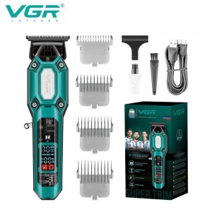 Тример VGR V-900 GREEN, 4 насадки, LED display, 7000 RPM Тример VGR V-900 GREEN, 4 насадки, LED display, 7000 RPM