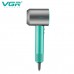 Фен професійний VGR V-440 GREEN, 3 рівні обдування, 3 рівні температури, 110000 RPM, 3 насадки