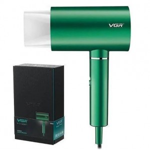 Фен професійний VGR V-431 GREEN, 2 рівні обдування, 2 рівні температури, насадка-концентратор