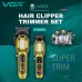 Комплект VGR 2 в 1 V-600&900 GOLD, акумуляторна машинка для стрижки (clipper) і тример, 10 насадок, LED display, 7000 RPM Комплект VGR 2 в 1 V-600&900 GOLD, акумуляторна машинка для стрижки (clipper) і тример, 10 насадок, LED display, 7000 RPM