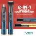 Тример VGR 2 в 1 V-626 BLUE, 2 насадки (для носу та волосся) Тример VGR 2 в 1 V-626 BLUE, 2 насадки (для носу та волосся)
