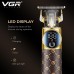 Тример VGR V-942 BROWN, 4 насадки, LED display