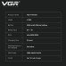 Тример VGR V-942 BROWN, 4 насадки, LED display