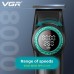 Тример VGR V-977 BLACK, регулювання потужності 6000 - 8000 RPM, 2500 mAh, 4 насадки, LED display Тример VGR V-977 BLACK, регулювання потужності 6000 - 8000 RPM, 2500 mAh, 4 насадки, LED display