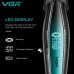 Тример VGR V-992 GREEN, 9000 RPM, 2000 mAh, 3 насадки, LED display Тример VGR V-992 GREEN, 9000 RPM, 2000 mAh, 3 насадки, LED display