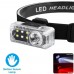 Ліхтар налобний YJ-A06-LED+6SMD(RGB), Motion Sensor, Li-Ion акумулятор, ЗУ Type-C, кліпса, магніт, Box