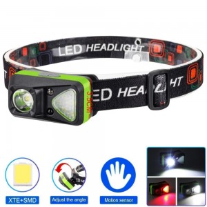 Ліхтар налобний W-18-XPG+6SMD(white+red), Motion Sensor, 1x14500, ЗУ Type-C Ліхтар налобний W-18-XPG+6SMD(white+red), Motion Sensor, 1x14500, ЗУ Type-C