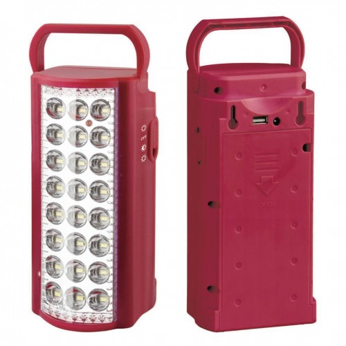 Ліхтар світлодіодний ALMINA 1024, 24SMD, акм. 6V4AH/20HR, Power Bank, ЗУ 220V