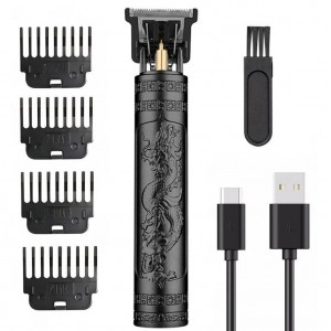 Машинка (триммер) для стрижки волосся та бороди T9-2 BLACK, Li-Ion акум., 4 насадки (1.5, 2, 3, 4 мм) Машинка (триммер) для стрижки волосся та бороди T9-2 BLACK, Li-Ion акум., 4 насадки (1.5, 2, 3, 4 мм)