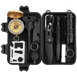 Туристичний набір інструментів для виживання 8 в 1 SOS-8