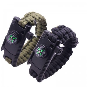 Браслет для виживання 5 в 1 із паракорду WDK-1, 28.5см