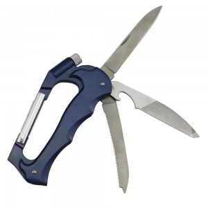 Тактичний ніж Traveler A-15 кемпінг, альпіністський карабін, гачок, LED ліхтарик