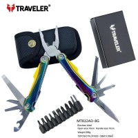 Багатофункціональний ніж (мультитул) Traveler MT-832AD-8G з комплектом біт 16,2 см Багатофункціональний ніж (мультитул) Traveler MT-832AD-8G з комплектом біт 16,2 см