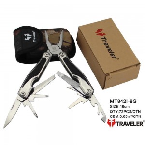 Мультиінструмент Мультітул Traveler MT-842I-8G Black/Grey 16см