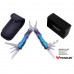 Мультитул Traveler MQ-007-L2-8G  Red/Blue  9 в 1 туристичний, армійський, тактичний, з чохлом 16,2см
