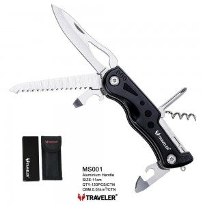 Туристичний ніж Traveler 11см MS-001 Black/Blue/Red