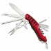 Складаний туристичний ніж Traveler 12 в 1, 9.5см 5011-LG5 Black/Blue/Red