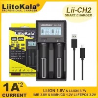 Зарядний пристрій LiitoKala Lii-CH2, 2x26650 /21700 /20700 /18650 /18490 /18350 /17670 /175000 /16340 /14500 /10440 / AA / AAA Зарядний пристрій LiitoKala Lii-CH2, 2x26650 /21700 /20700 /18650 /18490 /18350 /17670 /175000 /16340 /14500 /10440 / AA / AAA