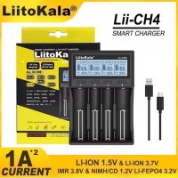 Зарядний пристрій LiitoKala Lii-CH4, 4x26650 /21700 /20700 /18650 /18490 /18350 /17670 /175000 /16340 /14500 /10440 / AA / AAA Зарядний пристрій LiitoKala Lii-CH4, 4x26650 /21700 /20700 /18650 /18490 /18350 /17670 /175000 /16340 /14500 /10440 / AA / AAA