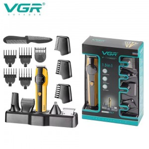 Набір для стриження VGR 13 в 1 V-173 YELLOW, 13 насадок, LED display Набір для стриження VGR 13 в 1 V-173 YELLOW, 13 насадок, LED display
