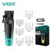 Акумуляторна машинка для стриження (clipper) VGRV-196 GREEN, 8 насадок, 7000 RPM, 2000 mAh, LED display