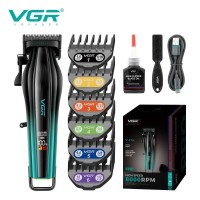Акумуляторна машинка для стриження (clipper) VGRV-273 GREEN, 6 насадок, 8000 RPM, 3000 mAh, LED display Акумуляторна машинка для стриження (clipper) VGRV-273 GREEN, 6 насадок, 8000 RPM, 3000 mAh, LED display