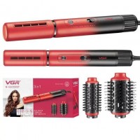 Фен-стайлер VGR V-489 RED 3 в 1, Professional, 3 насадки, 1100-1300 Вт Фен-стайлер VGR V-489 RED 3 в 1, Professional, 3 насадки, 1100-1300 Вт