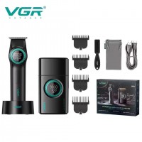 Комплект VGR 2 в 1 V-977&V-377 BLACK, тример та шейвер Комплект VGR 2 в 1 V-977&V-377 BLACK, тример та шейвер