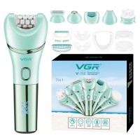 Епілятор VGR 7 в 1 V-756 GREEN, 7 насадок, IPX7 Епілятор VGR 7 в 1 V-756 GREEN, 7 насадок, IPX7