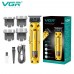 Акумуляторна машинка для стриження (clipper) VGR V-904 GOLD, 4 насадки, 2000 mAh, LED display