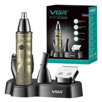 Тример VGR 4 в 1 V-621, 4 насадки - тример, шейвер, тример для носа, тример для тіла