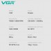 Фен професійний VGR V-401 RED, 40 рівнів обдування 70000 - 110000 RPM, 40 рівнів температури 60°C - 100°C, 3 насадки