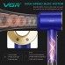 Фен професійний VGR V-445 BLUE, 3 рівні обдування, 4 рівні температури, 1600 Вт, 110000 RPM Фен професійний VGR V-445 BLUE, 3 рівні обдування, 4 рівні температури, 1600 Вт, 110000 RPM