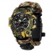 Годинники наручні 1155BCMGN SKMEI PARACORD, GREEN CAMO, Compass, термометр, свисток, кресало