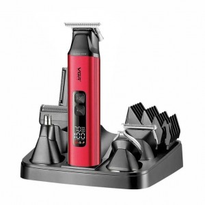 Набір для стрижки VGR 6 в 1 V-117 RED, 14 насадок, LED Display Набір для стрижки VGR 6 в 1 V-117 RED, 14 насадок, LED Display