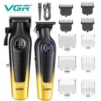 Комплект VGR 2 в 1 V-196&996 GOLD, акумуляторна машинка для стрижки (clipper) та триммер Комплект VGR 2 в 1 V-196&996 GOLD, акумуляторна машинка для стрижки (clipper) та триммер