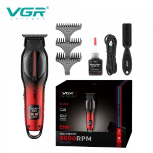 Тример VGR V-226 RED, 9000 RPM, 3 насадки, LED display Тример VGR V-226 RED, 9000 RPM, 3 насадки, LED display