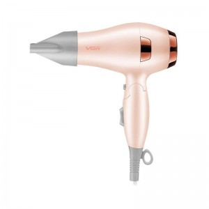 Фен складаний VGR V-432 PINK, 3 рівні обдування, низький рівень шуму, 1200 Вт