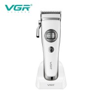 Акумуляторна машинка для стрижки (clipper) VGR V-880C WHITE, EXTERNAL ROTOR MOTOR, MIM BLADE, 11 насадок, док-станція Акумуляторна машинка для стрижки (clipper) VGR V-880C WHITE, EXTERNAL ROTOR MOTOR, MIM BLADE, 11 насадок, док-станція