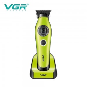 Тример VGR V-880T GREEN, EXTERNAL ROTOR MOTOR, MIM BLADE, 4 насадки, док-станція Тример VGR V-880T GREEN, EXTERNAL ROTOR MOTOR, MIM BLADE, 4 насадки, док-станція