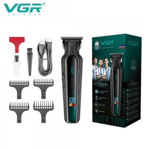 Тример VGR V-930 GREEN, 4 насадки, LED display Тример VGR V-930 GREEN, 4 насадки, LED display