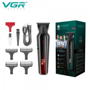 Тример VGR V-930 RED, 4 насадки, LED display Тример VGR V-930 RED, 4 насадки, LED display