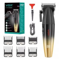 Акумуляторна машинка для стриження (clipper) VGR V-003 GOLD, 6 насадок, TURBO режим 9000 RPM, керамічне лезо, LED display Акумуляторна машинка для стриження (clipper) VGR V-003 GOLD, 6 насадок, TURBO режим 9000 RPM, керамічне лезо, LED display