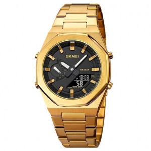 Годинники наручні 1816GDBK SKMEI, GOLD-BLACK Годинники наручні 1816GDBK SKMEI, GOLD-BLACK